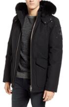 Men's Moose Knuckles Pearson Jacket With Genuine Fox Fur Trim - Black