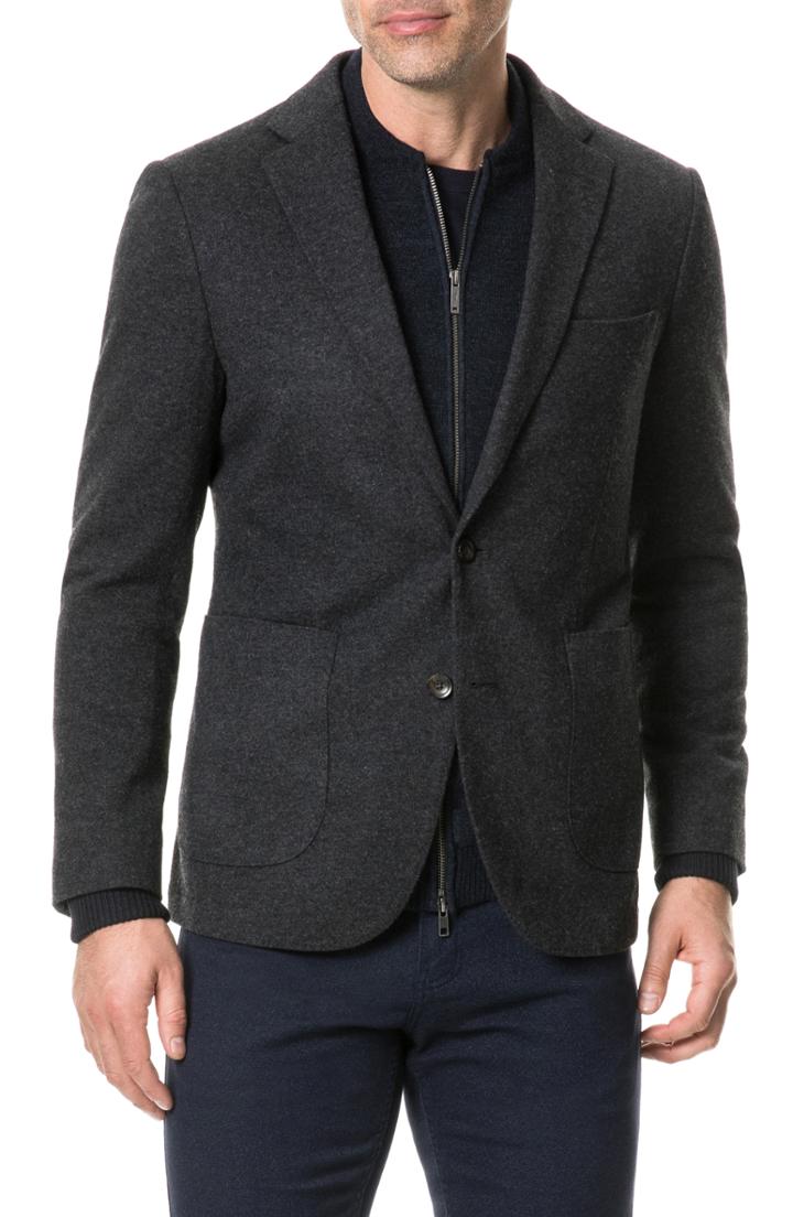 Men's Rodd & Gunn Massey East Regular Fit Wool Blend Blazer - Black