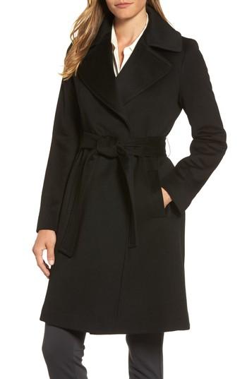 Women's Fleurette Wool Wrap Coat