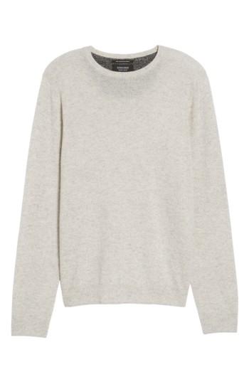 Men's Nordstrom Men's Shop Cashmere Crewneck Sweater - Ivory