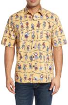 Men's Kahala Kalikimaka Classic Fit Print Camp Shirt - Yellow