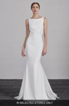 Women's Pronovias Eol Beaded String Back Mermaid Gown, Size In Store Only - Ivory