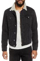 Men's Frame L'homme Fleece Lined Denim Jacket, Size - Black