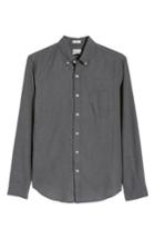 Men's J.crew Slim Fit Neppy Twill Sport Shirt - Grey