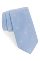 Men's Southern Tide Atlantis Anchor Cotton & Silk Tie, Size - Blue/green