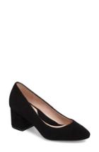 Women's Taryn Rose Rochelle Block Heel Pump .5 M - Black