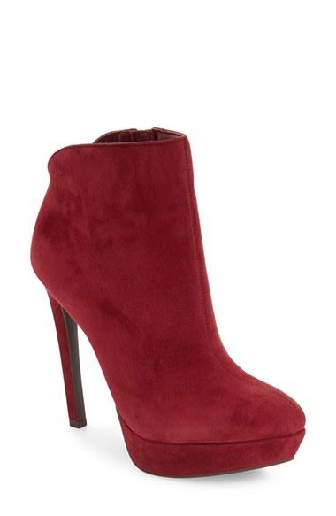 Women's Jessica Simpson 'zamia' Platform Bootie M - Red