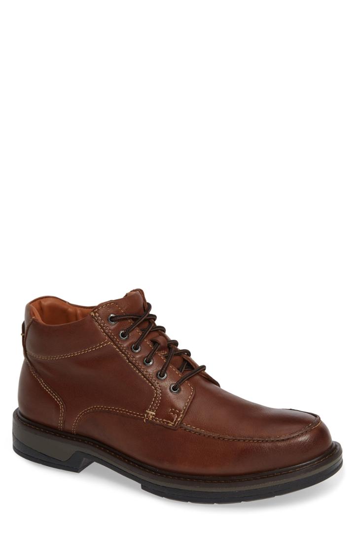 Men's Johnston & Murphy Rutledge Waterproof Moc Toe Boot M - Brown