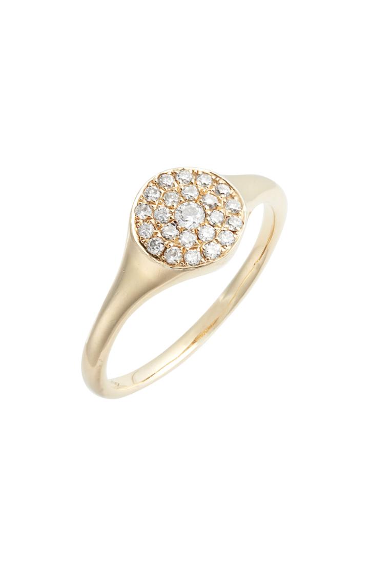 Women's Loren Stewart Diamond Signet Ring