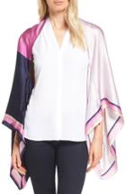 Women's Ted Baker London Marina Mosaic Stripe Silk Cape Scarf