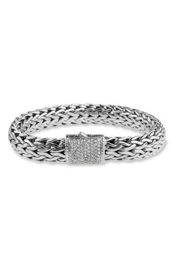 Women's John Hardy 'classic Chain' Large Pave Diamond Bracelet