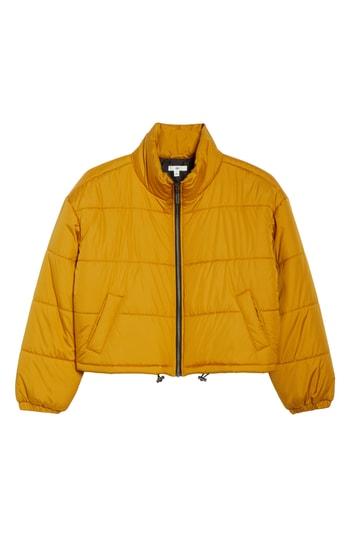 Women's Bp. Crop Puffer Jacket - Yellow