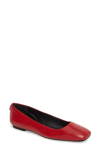 Women's Calvin Klein Enith Flat M - Red