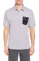 Men's Travis Mathew Ridgeway Contrast Pocket Polo - Grey