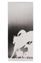 Women's Akris Turf Print Cashmere & Silk Scarf
