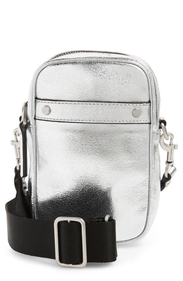 Treasure & Bond Murphy Metallic Leather Crossbody Bag - Metallic