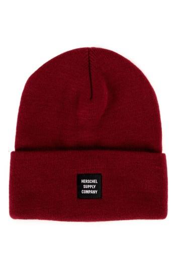 Women's Herschel Supply Co. Abbott Knit Beanie - Burgundy