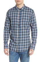 Men's Vans Alameda Ii Plaid Flannel Shirt, Size - Grey