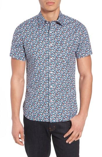 Men's Psycho Bunny Woven Shirt - Blue