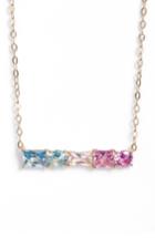 Women's Nadri Crystal Bar Pendant Necklace