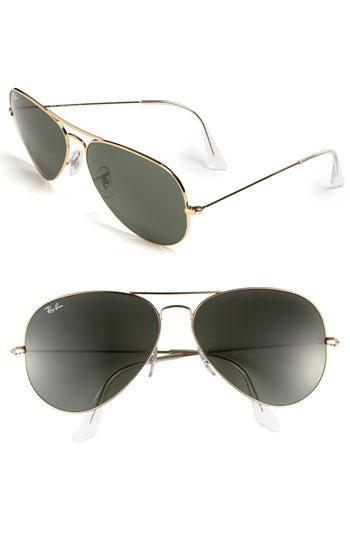 Ray-ban 'large Original Aviator' 62mm Sunglasses Blue Gradient
