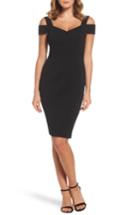 Women's Eliza J Cold Shoulder Sheath Dress - Black