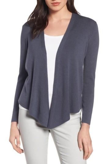 Petite Women's Nic+zoe 4-way Convertible Cardigan P - Grey