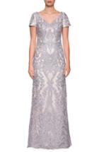 Women's La Femme Embroidered Gown