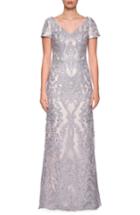 Women's La Femme Embroidered Gown