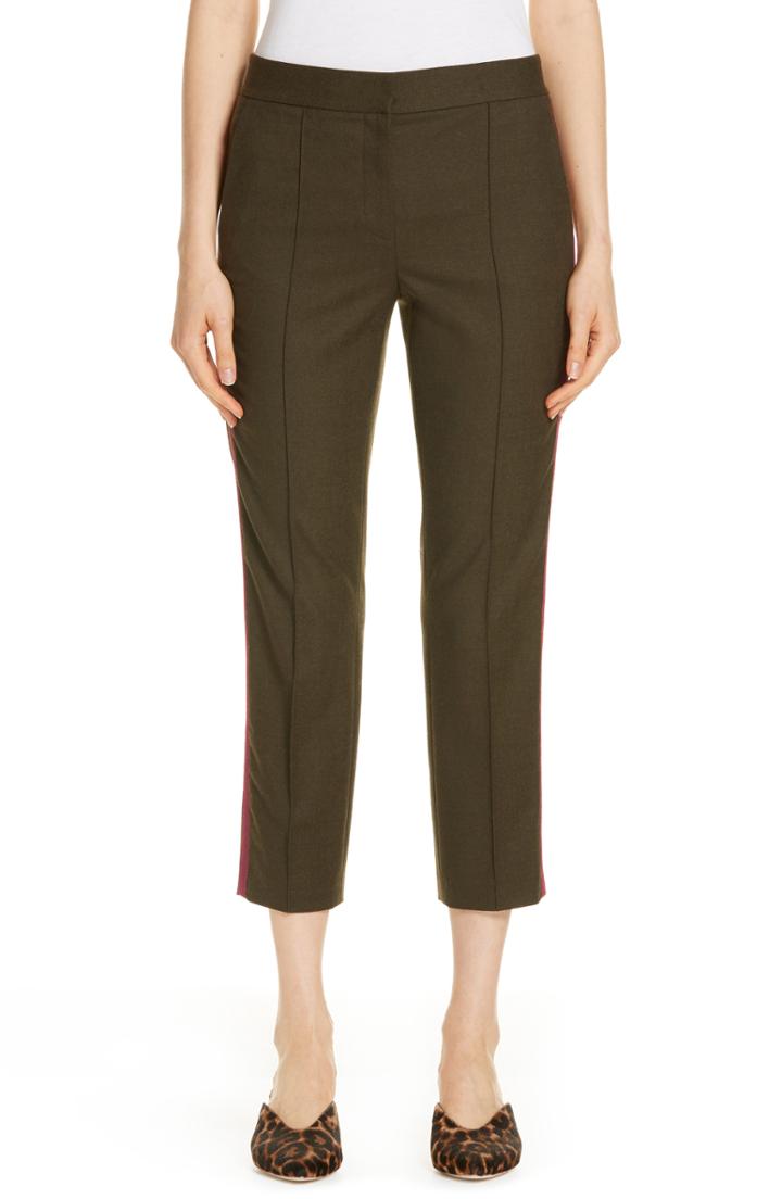 Women's Nordstrom Signature Side Stripe Stretch Flannel Pants