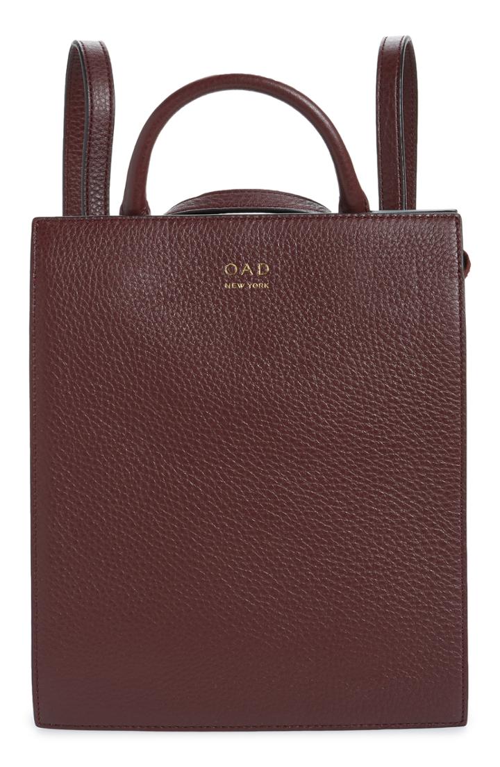 Oad New York Mini Arc Convertible Backpack - Burgundy