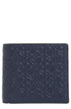 Men's Loewe Bifold Leather Wallet - Blue/green