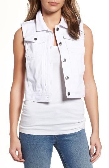 Women's Cupcakes And Cashmere Ali Denim Vest - White