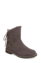 Women's Ugg Naiyah Lace-back Genuine Shearling Boot M - Grey