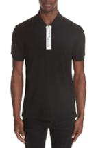 Men's Versus Versace Zip Polo - Black