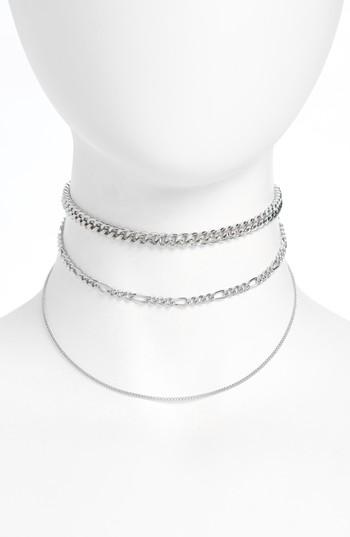 Women's Topshop 3 Row Chain Choker