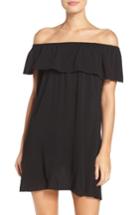 Women's Becca Southern Belle Off The Shoulder Cover-up Dress - Black