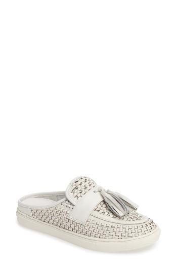 Women's Jslides Carissa Tassel Loafer Mule M - White