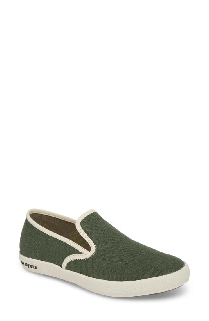 Women's Seavees Baja Standard Slip-on Sneaker .5 M - Green