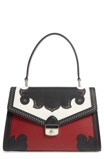 Longchamp Effrontee Leather Satchel - Red