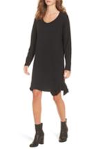 Women's Current/elliott The Tier Long Sleeve Dress - Black