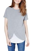Women's Topshop Short Sleeve Drape Maternity/nursing Tee