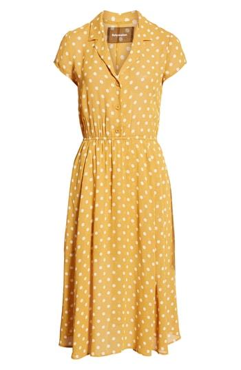Women's Reformation Griffith A-line Dress - Yellow