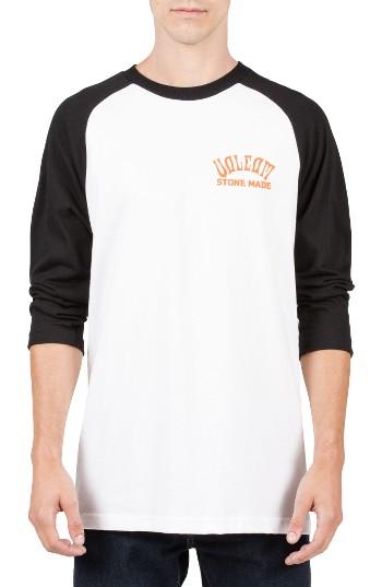 Men's Volcom Wrecker Raglan T-shirt - White