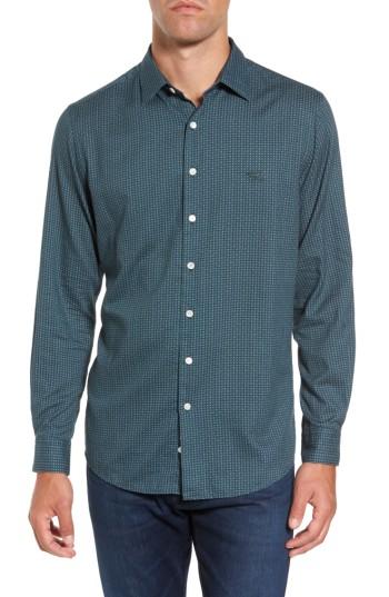Men's Rodd & Gunn Sports Fit Floral Print Sport Shirt - Green