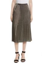 Women's Tracy Reese Metallic Pleated Skirt