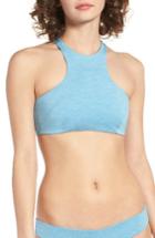 Women's Rip Curl Premium Surf High Neck Bikini Top - Blue