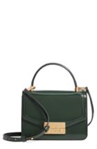 Tory Burch Mini Juliette Leather Top Handle Satchel - Green