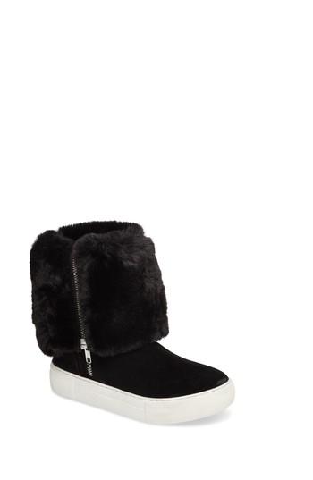 Women's Jslides Apple Faux Shearling Boot M - Black
