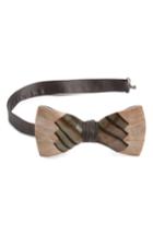 Men's Brackish & Bell Pawley Feather Bow Tie, Size - Grey